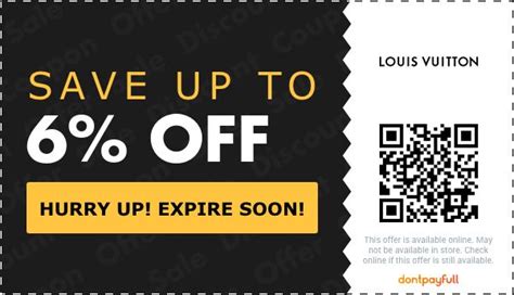 lv promotion code|louis vuitton coupon.